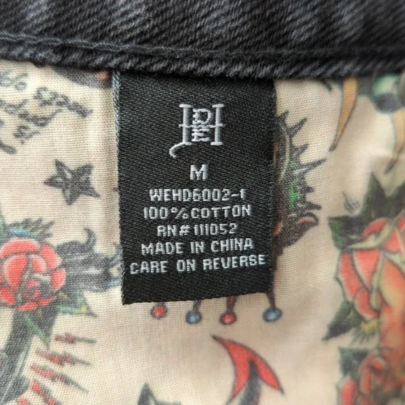 Ed Hardy Black Denim Mini Skirt - Picture 9 of 10